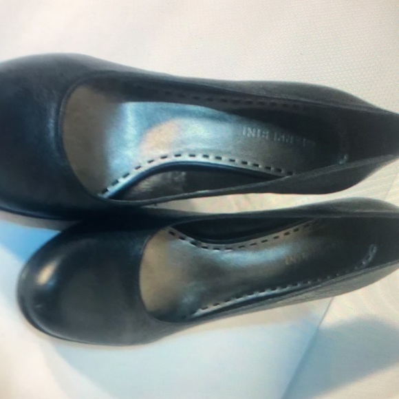 Gianni bono black leather round toe pumps - Picture 2 of 5